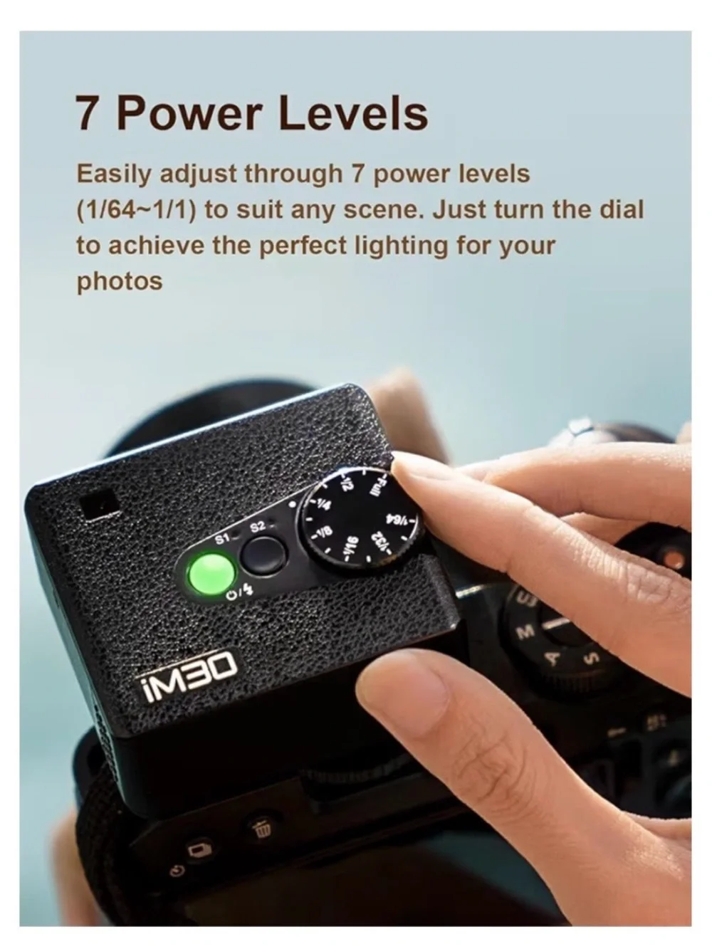 Godox iM30 Compact Camera Flash - Black